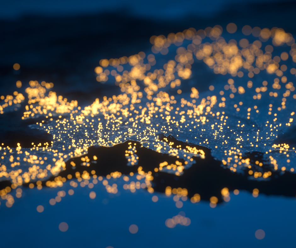 Mapa Europy widok nocą