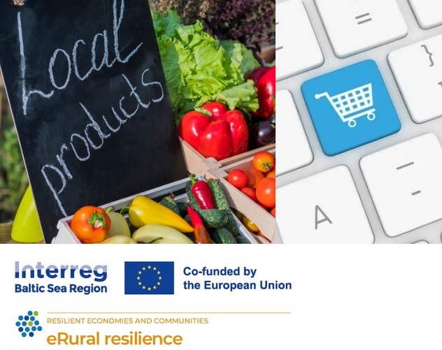 grafika projektu eruralresilience wspierającego przedsiębiorców żywności w przejściu na e-biznes