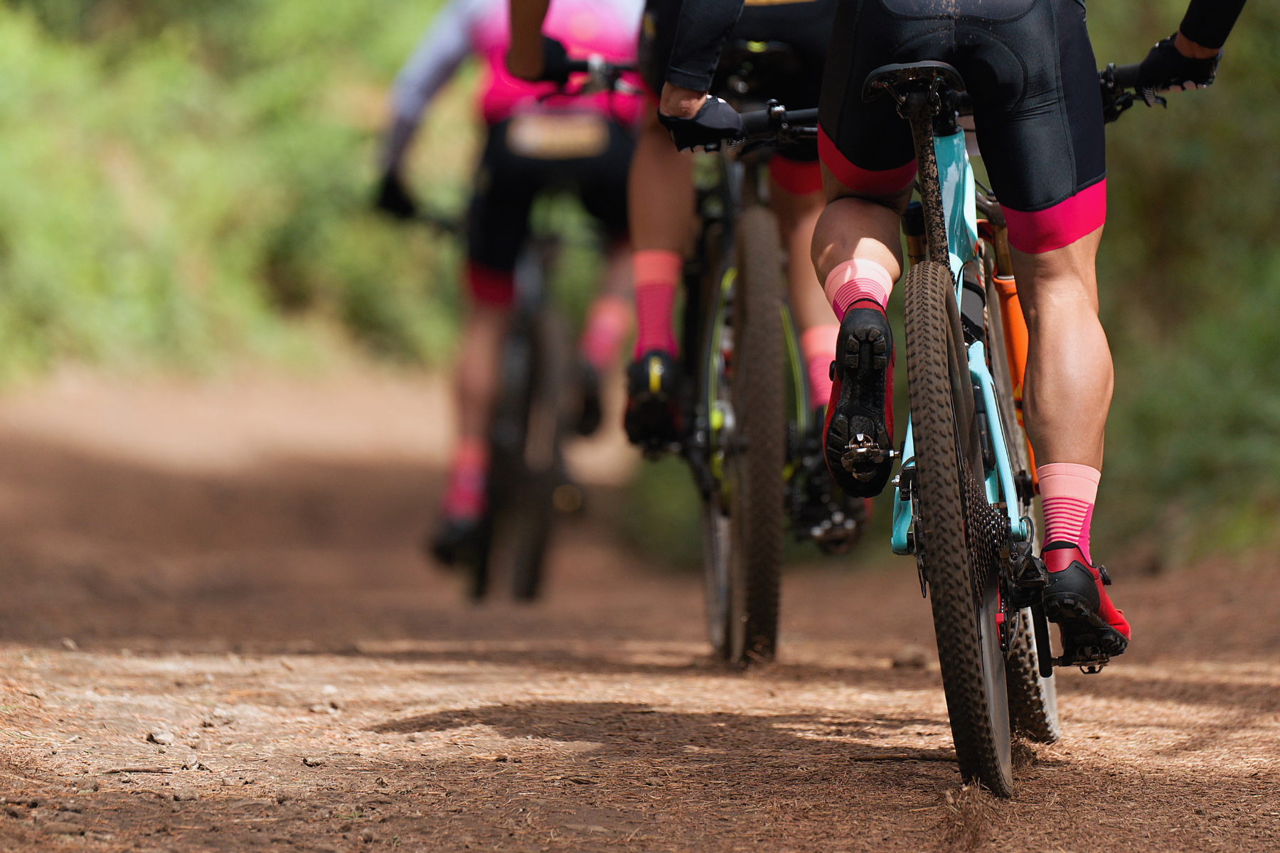 Migawka z górskich zawodów rowerowych