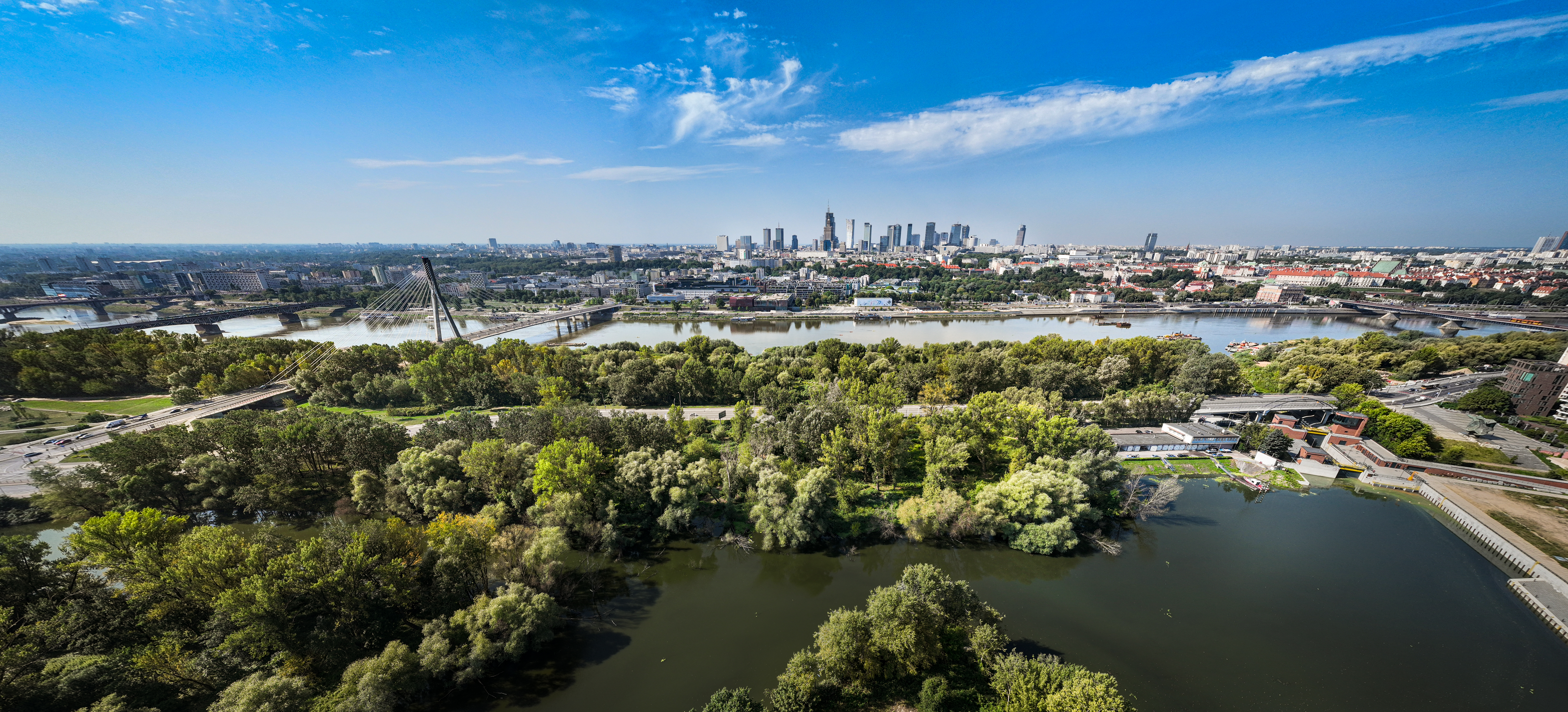 Zdjęcie panoramy Warszawy