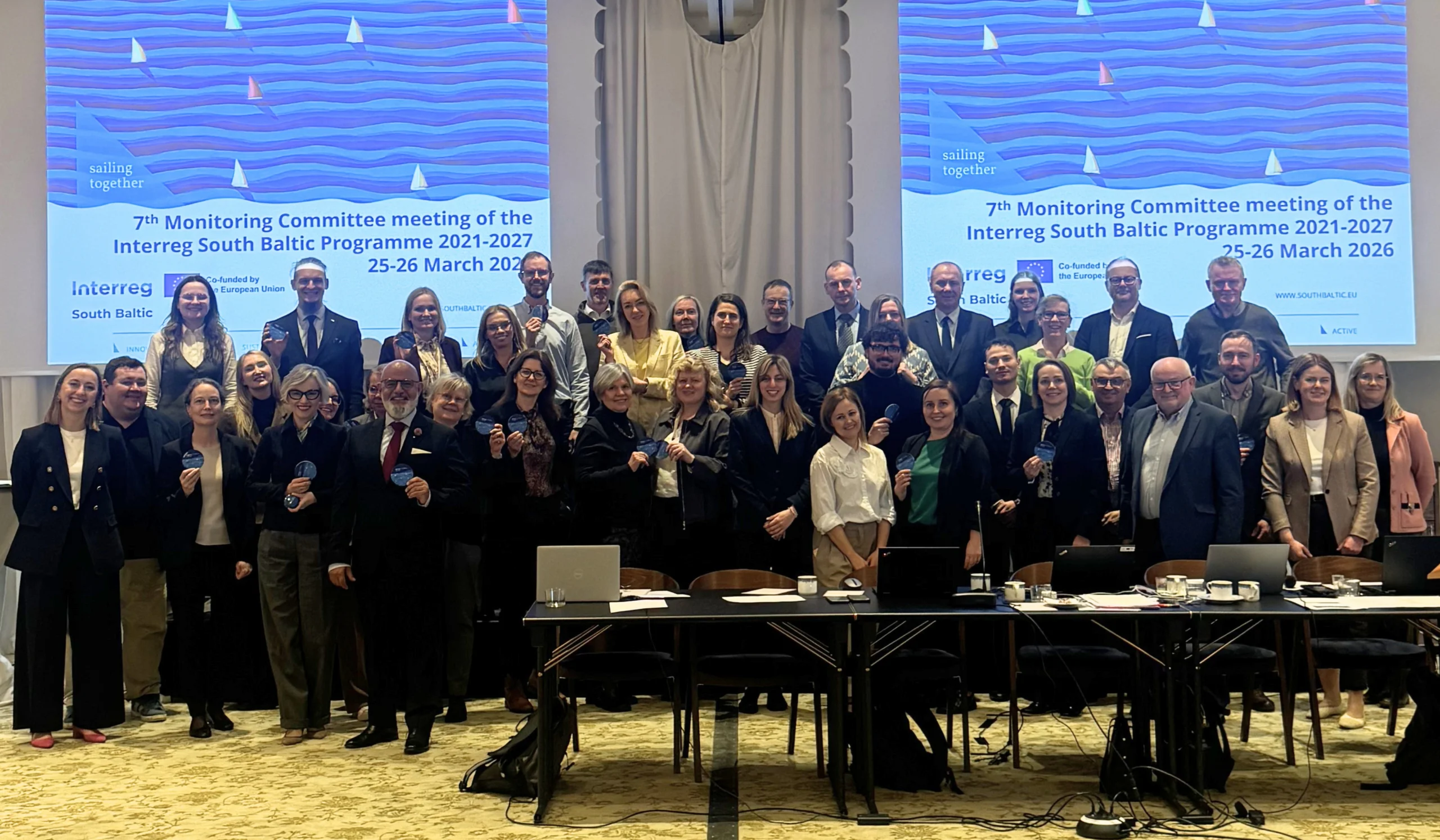 Uczestnicy posiedzenia komitetu monitorującego